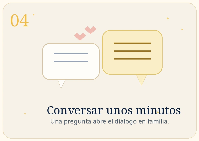 Ilustración de conversar unos minutos