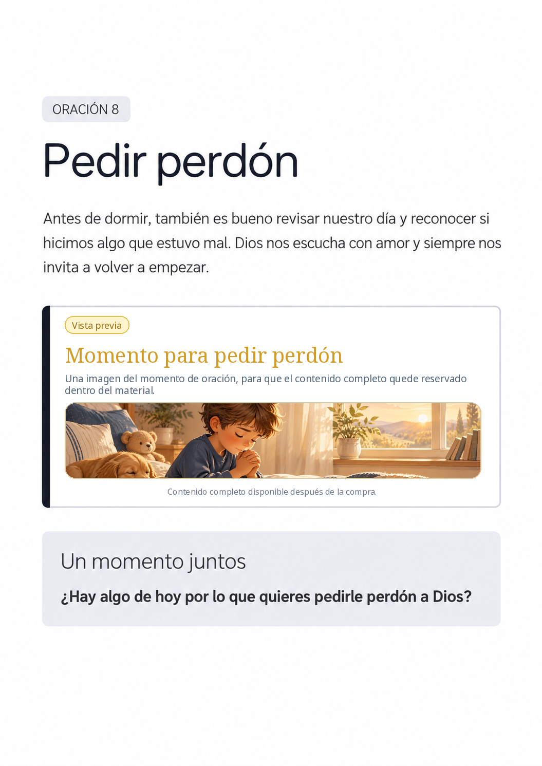Oración 8: Pedir perdón