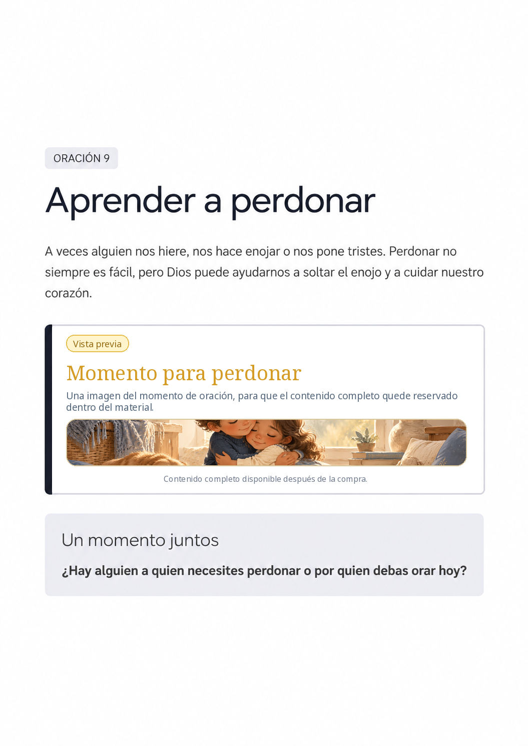 Oración 9: Aprender a perdonar