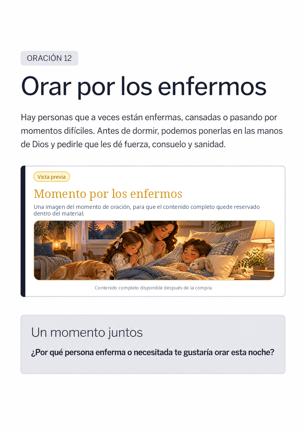 Oración 12: Orar por los enfermos